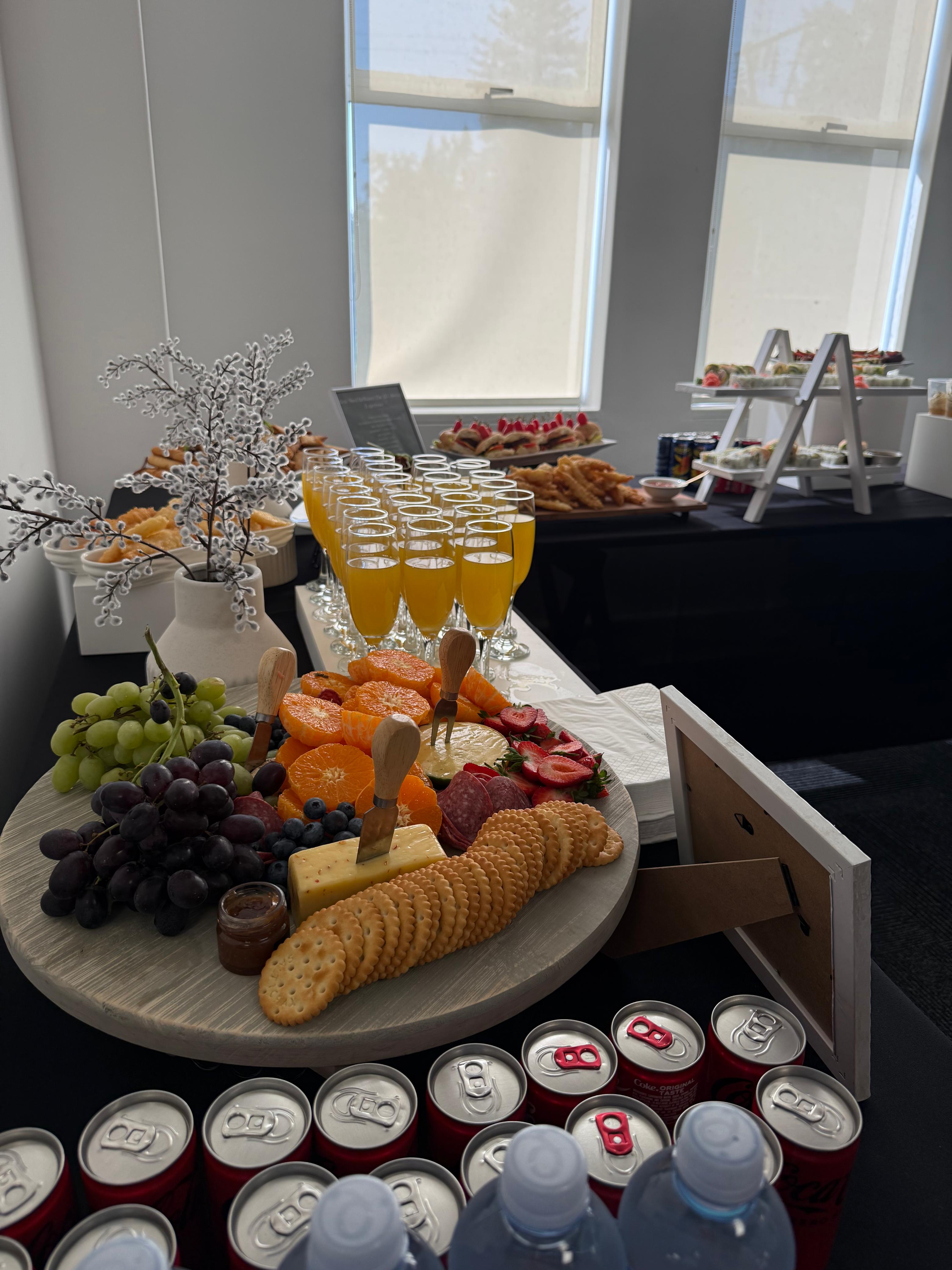Impressive dessert display with gourmet sweets and treats