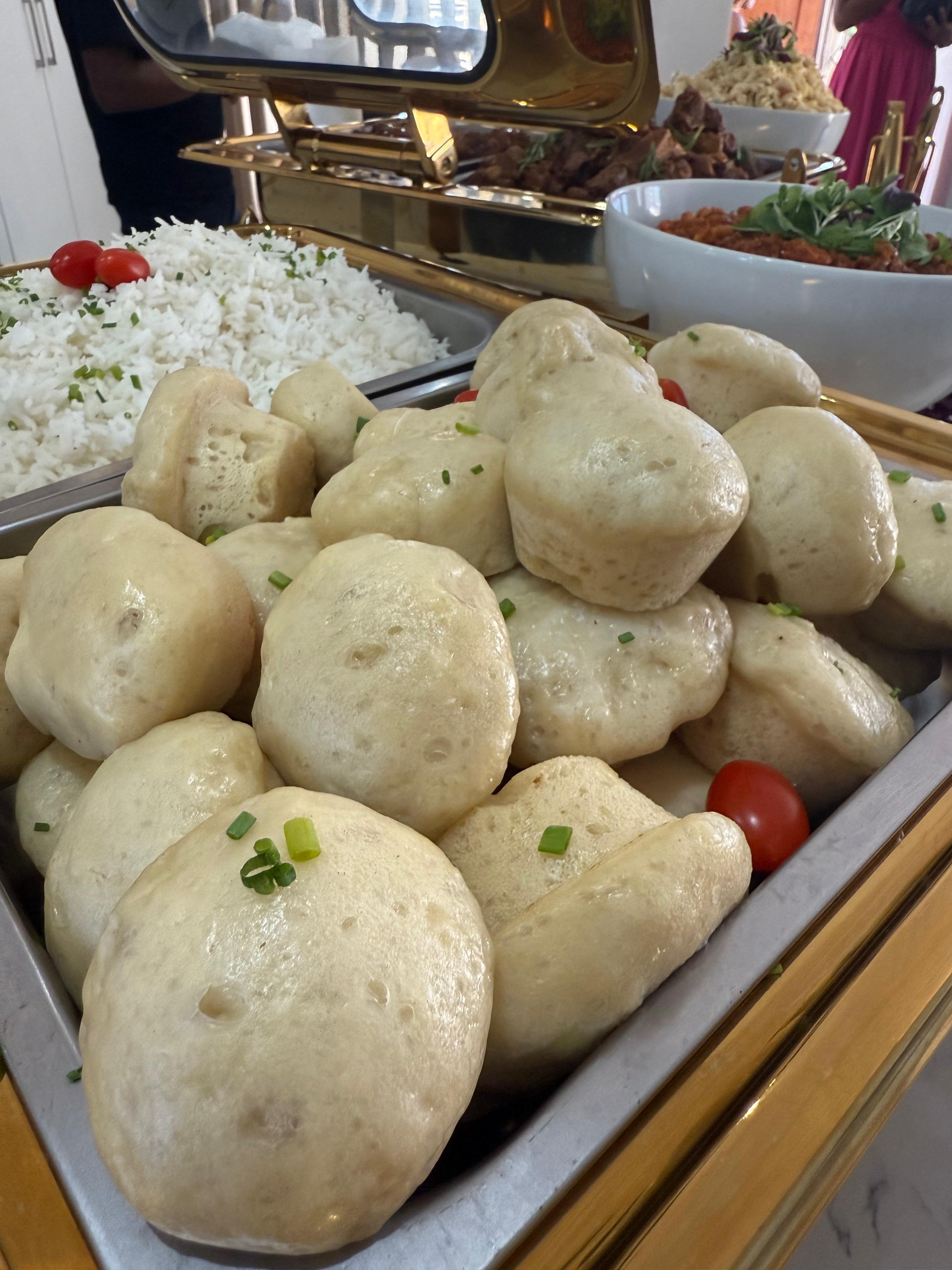 Elegant table setting with premium catering presentation