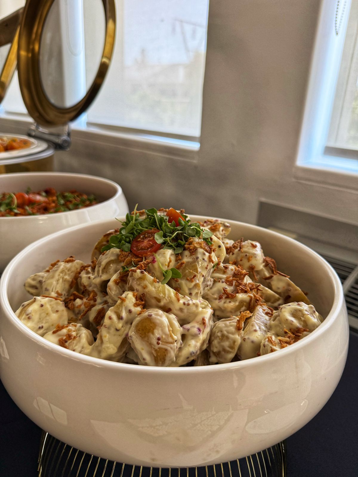 Professional corporate meeting catering setup