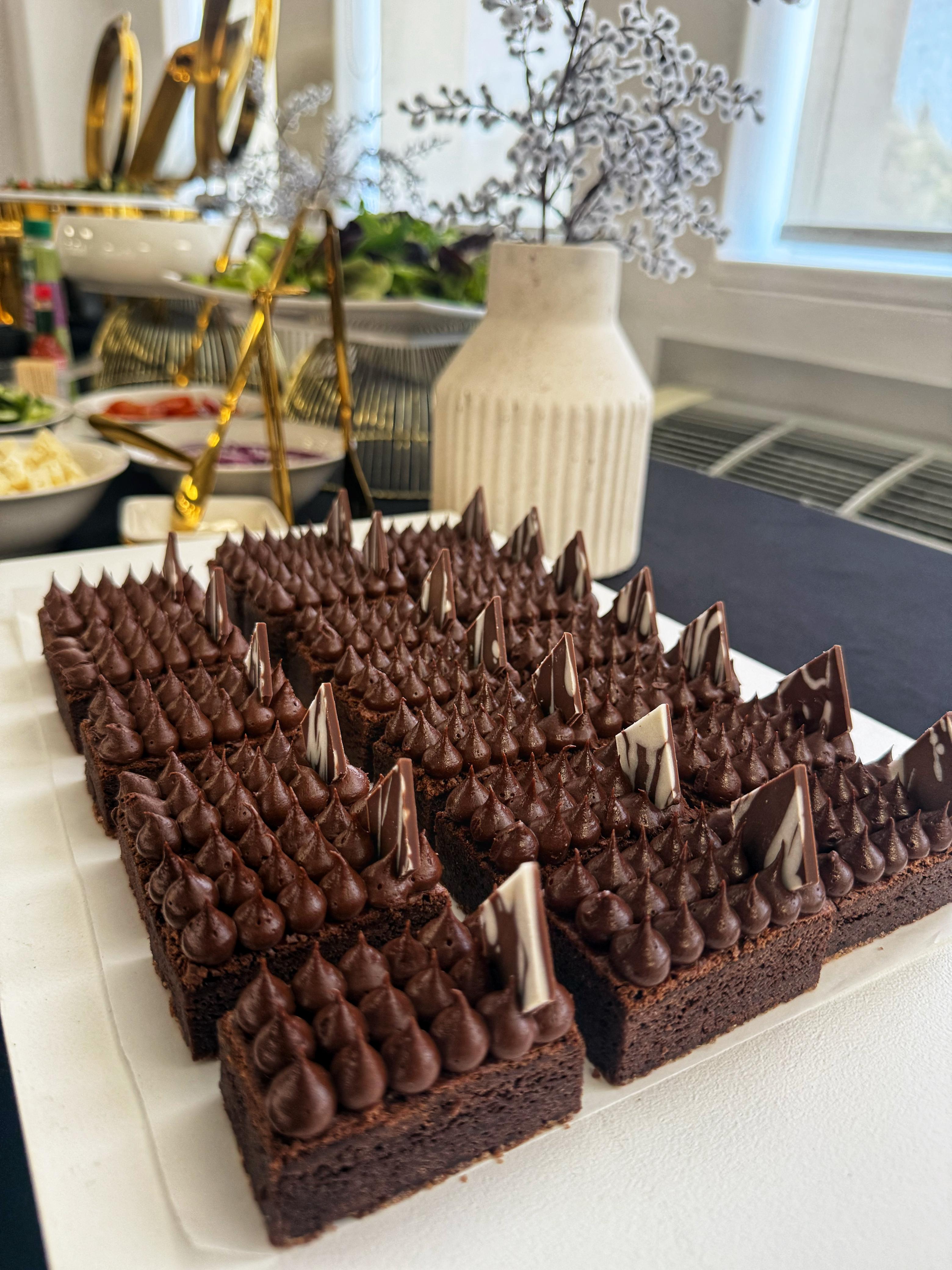 Professional corporate meeting catering setup