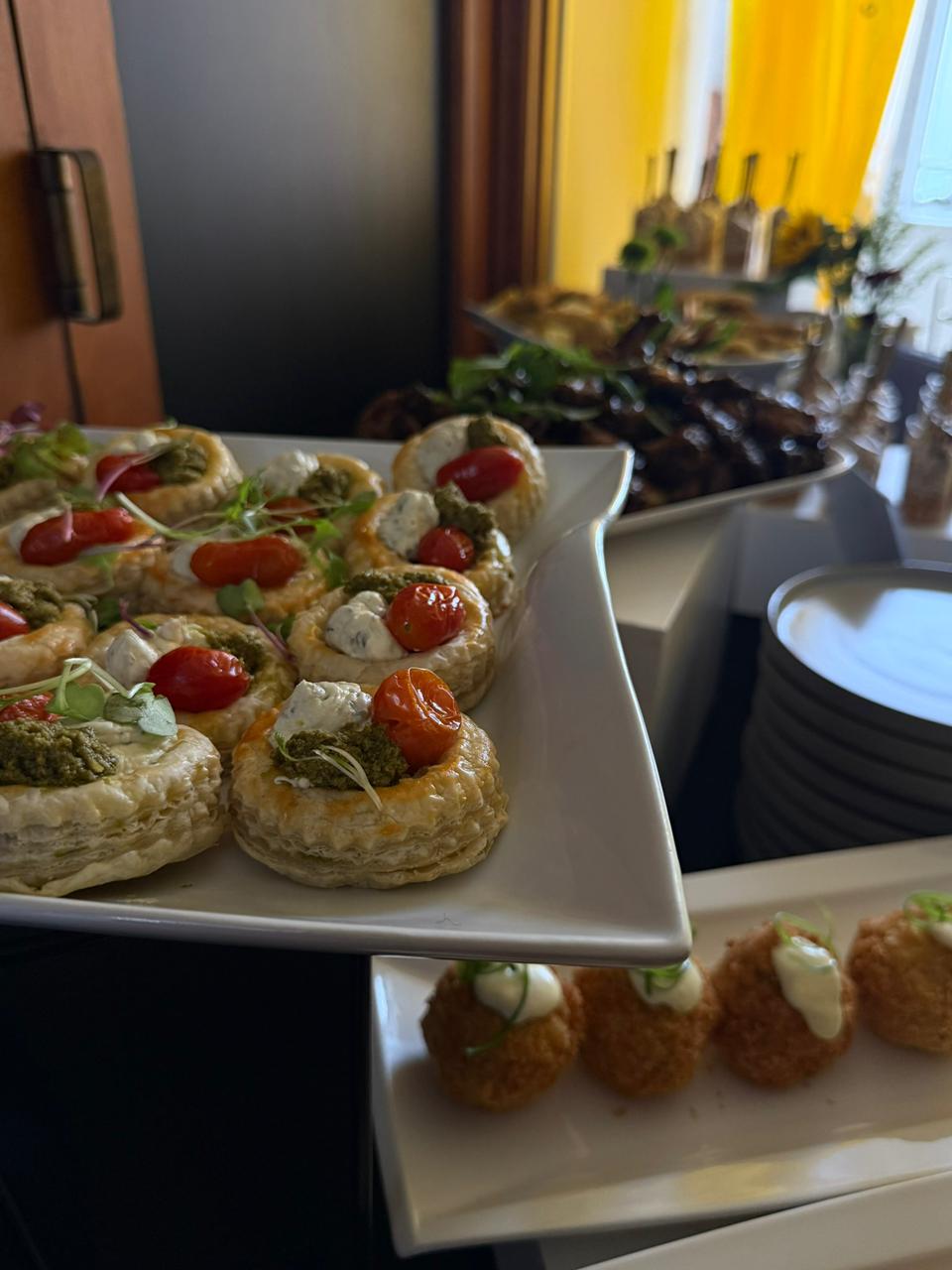 Impressive dessert display with gourmet sweets and treats